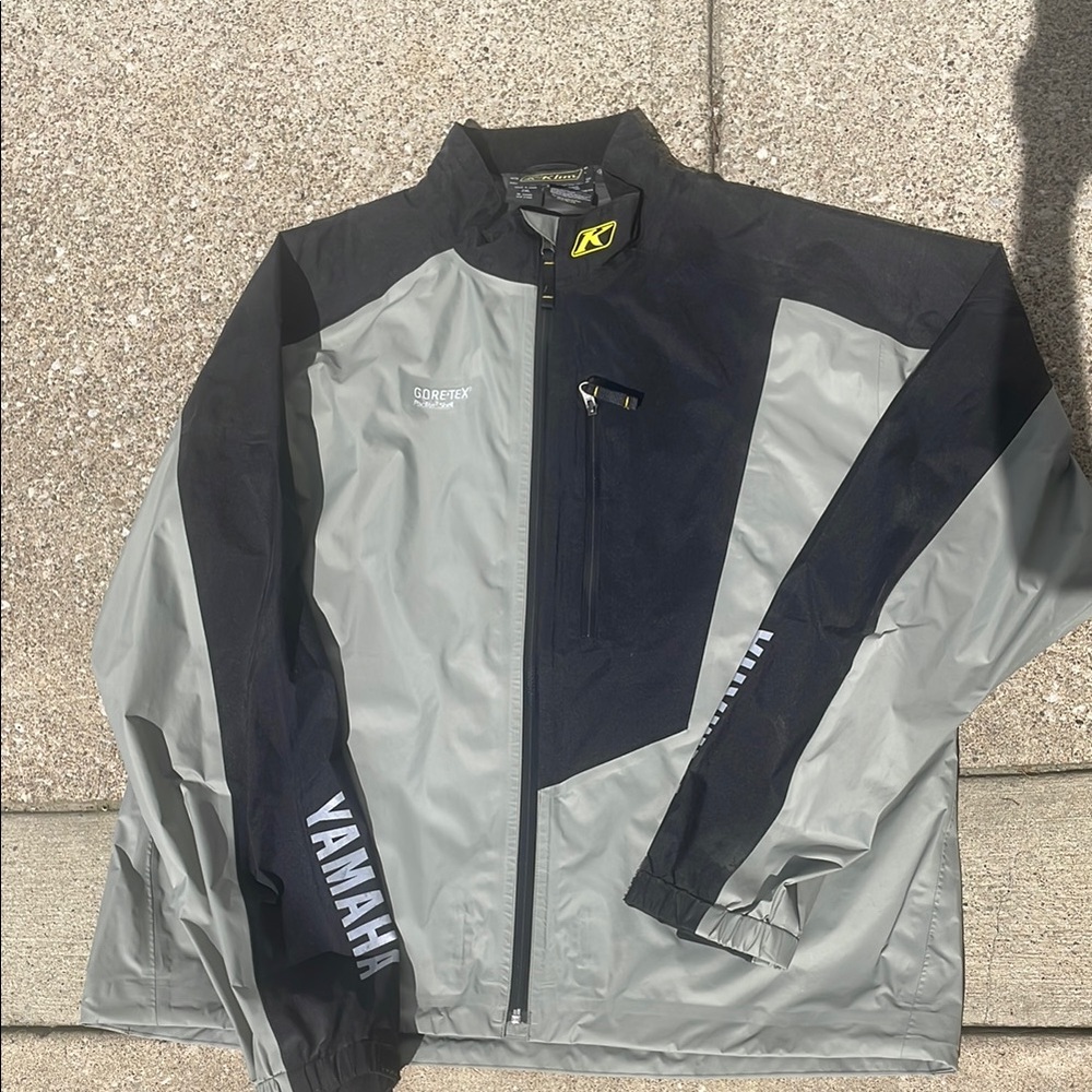 Klim Yamaha Men's Black and Gray windbreaker Jacket 2XL